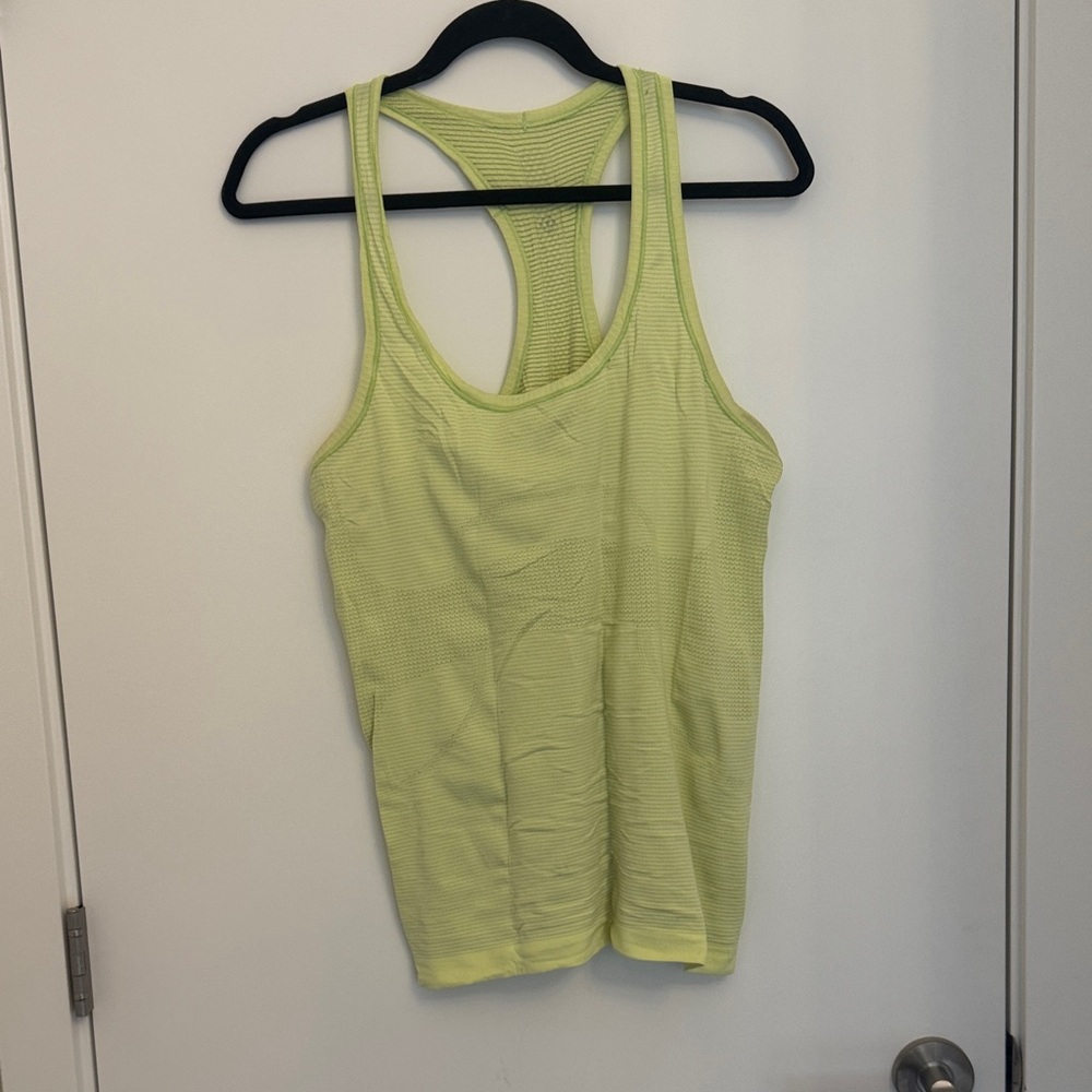 Lululemon Lime Green Racerback Tank Top
